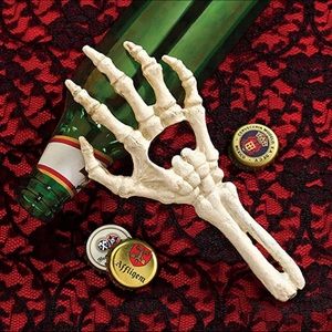 Cast Iron Skeleton Hand Bottle Opener